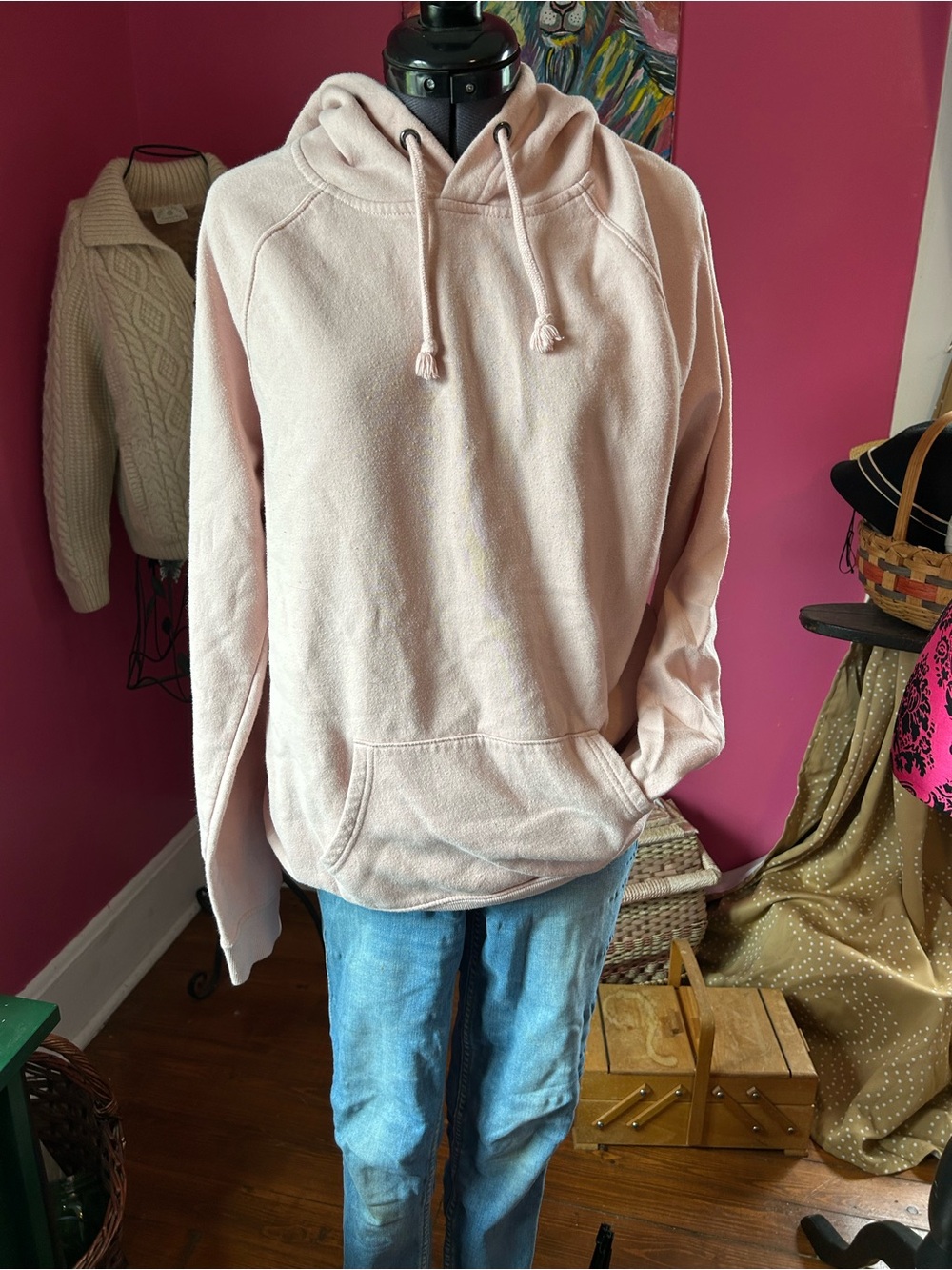 George Light Pink Women's Hoodie Sweater